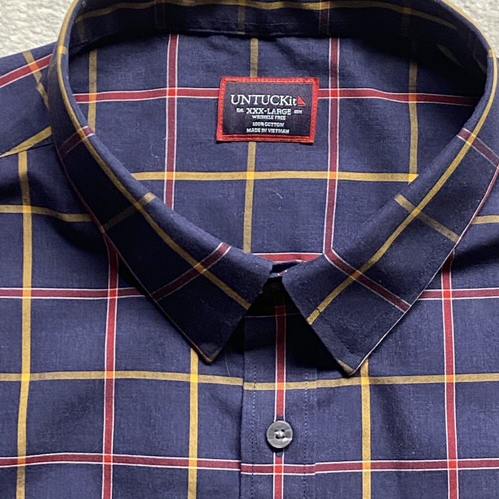 Lot of 7 UNTUCKit Mens 3XL Regular Fit Wrinkle-Free Dress Shirts Cotton - Picture 12 of 16